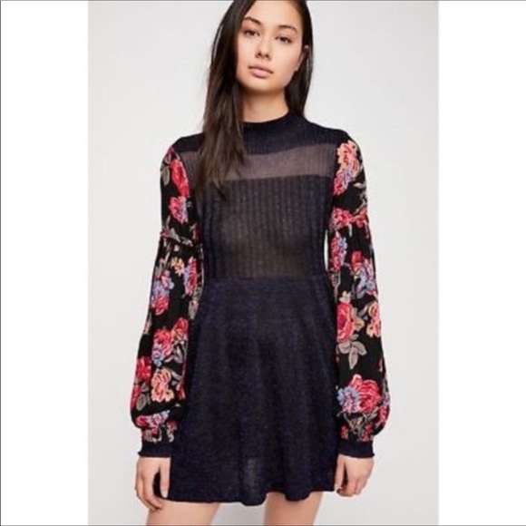 Free People Dresses & Skirts - NWT Free People Rose & Shine Sweater Dress Medium